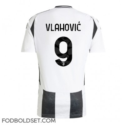 Juventus Dusan Vlahovic #9 Hjemmebanetrøje 2024-25 Kortærmet Juventus Dusan Vlahovic #9 Hjemmebanetrøje 2024-25 Kortærmet